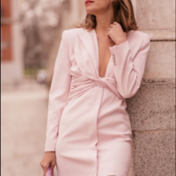 Zara Draped Blazer Jacket Dress - Picture 2 of 16